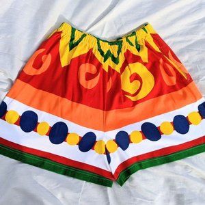 90's vintage multicolor shorts w/pockets